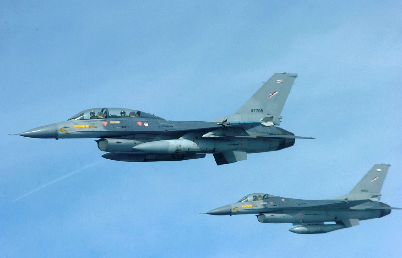 กองทัพอากาศส่งเครื่องบินขับไล่ F-16 สกัดกั้น MiG-29 ของเมียนมาร์ในภาคเหนือ