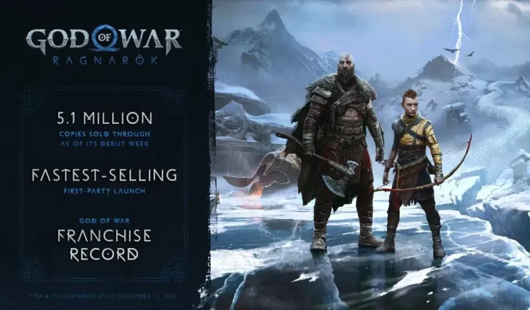 God of War Ragnarok มียอดขายมากกว่า 5.1 ล้านชุด