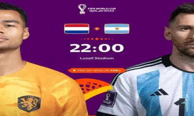 ดูบอลสด - เนเธอร์แลนด์ vs อาร์เจนตินา (Live Score)