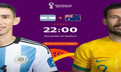 ดูบอลสด – อาร์เจนตินา vs ออสเตรเลีย ฟุตบอลโลก 2022