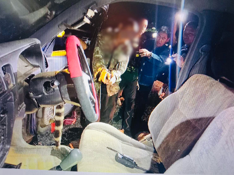  ตำรวจเชียงราย จับกุมชายไร้สัญชาติ ขนน้ำแข็ง 20 กิโล ที่แม่สรวย