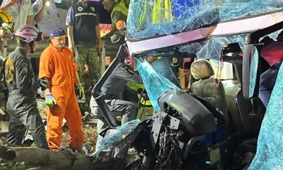 รถทัวร์ชนกันในภาคเหนือ คนขับเสียชีวิต บาดเจ็บ 29 คน