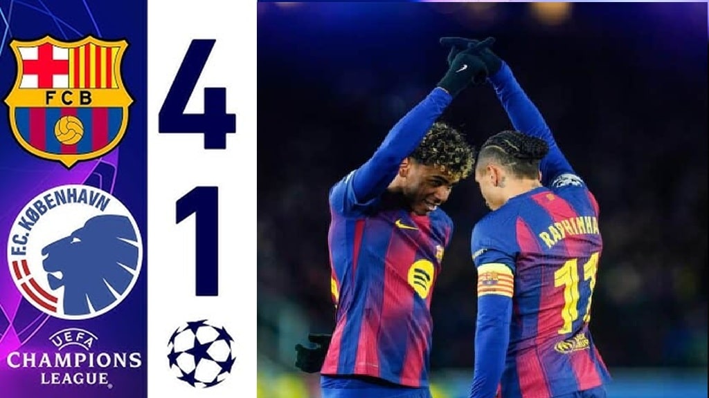 บาร์เซโลนา vs โคเปนเฮเกน 4-1
