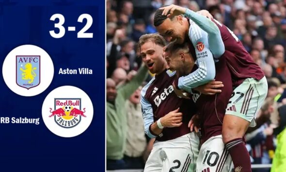 แอสตัน วิลล่า พลิกเกมกลับมาชนะ RB ซัลซ์บวร์ก 3-2 ด้วยดราม่าปลายเกม!