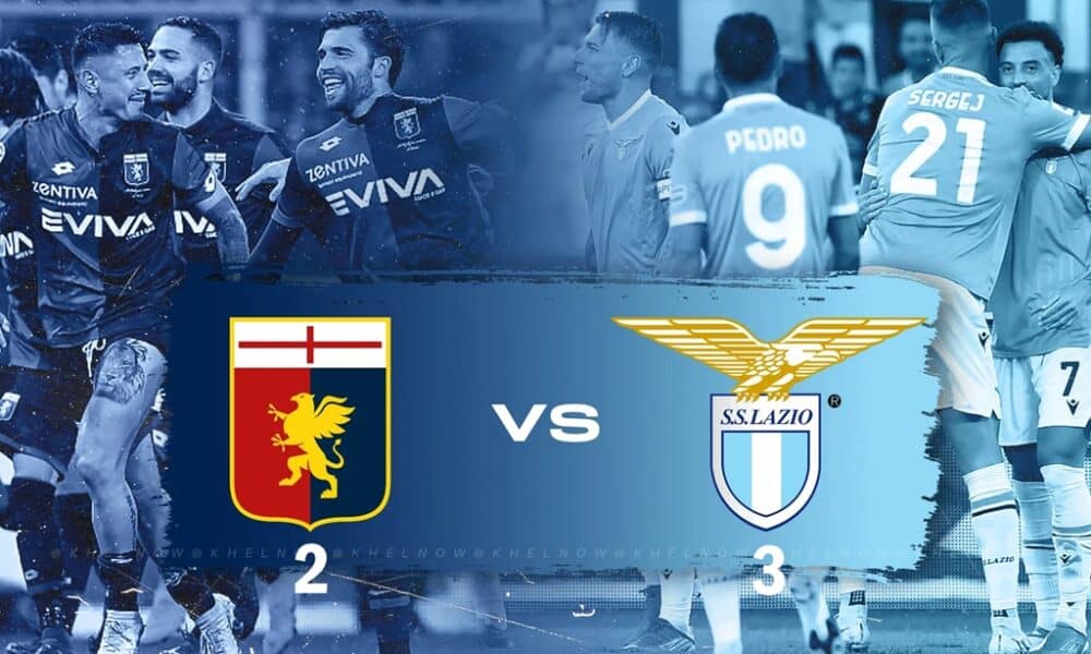 ลาซิโอ พบกับ เจนัว จบลงด้วยสกอร์ 3-2 จากลูกจุดโทษในช่วงทดเวลาบาดเจ็บของ คาตาลดี