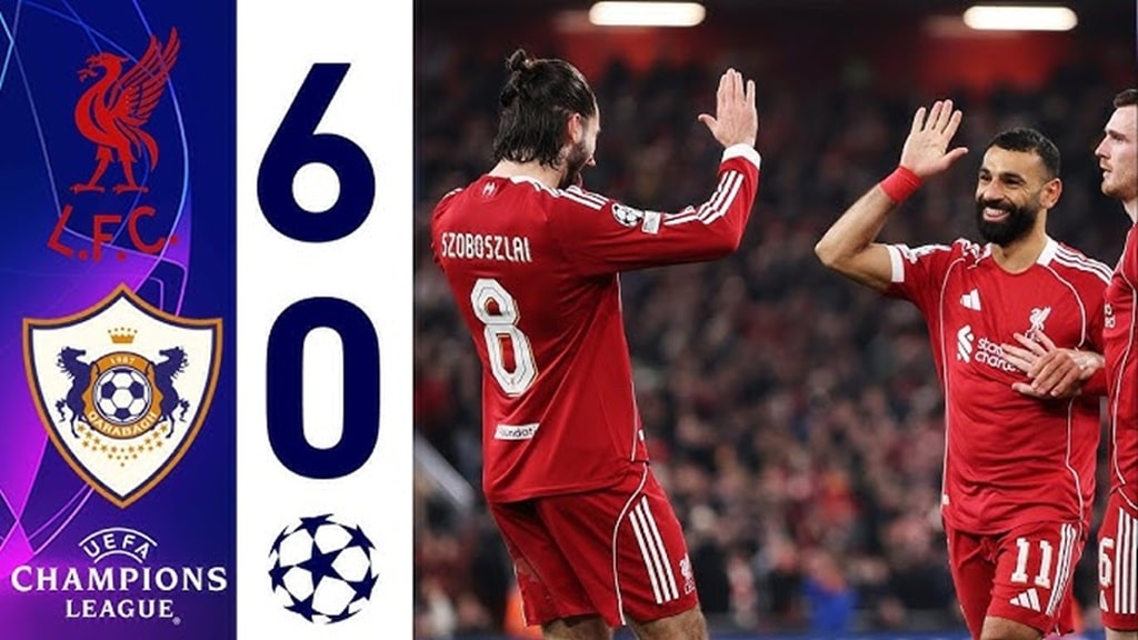 ลิเวอร์พูล ถล่ม คาราบัค 6-0