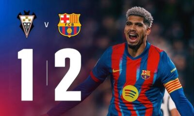 บาร์เซโลนา พลิกเกมเฉือนอัลบาเซเต้ 2-1