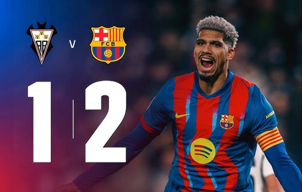 บาร์เซโลนา พลิกเกมเฉือนอัลบาเซเต้ 2-1