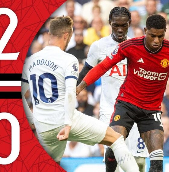 แมนเชสเตอร์ ยูไนเต็ด เปิดโอลด์ แทรฟฟอร์ดอัด สเปอร์ส 2-0