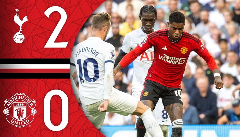 แมนเชสเตอร์ ยูไนเต็ด เปิดโอลด์ แทรฟฟอร์ดอัด สเปอร์ส 2-0