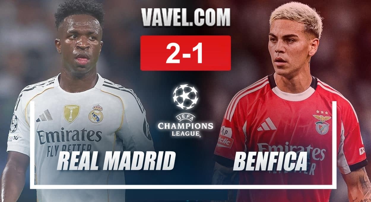 เรอัล มาดริด เอาชนะ เบนฟิก้า 2-1 ในศึกแชมเปี้ยนส์ลีก