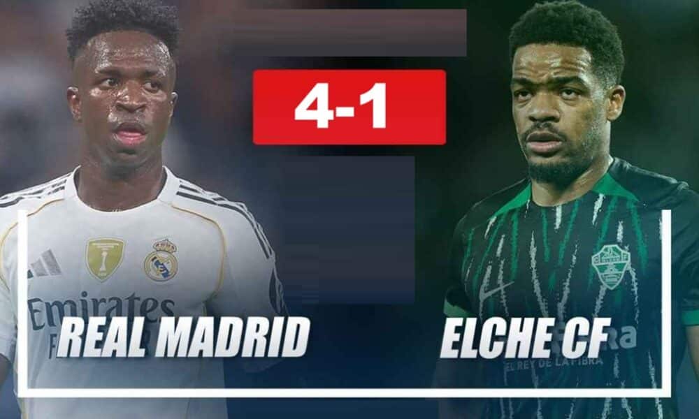 เรอัล มาดริด ถล่ม เอลเช่ ซีเอฟ 4-1