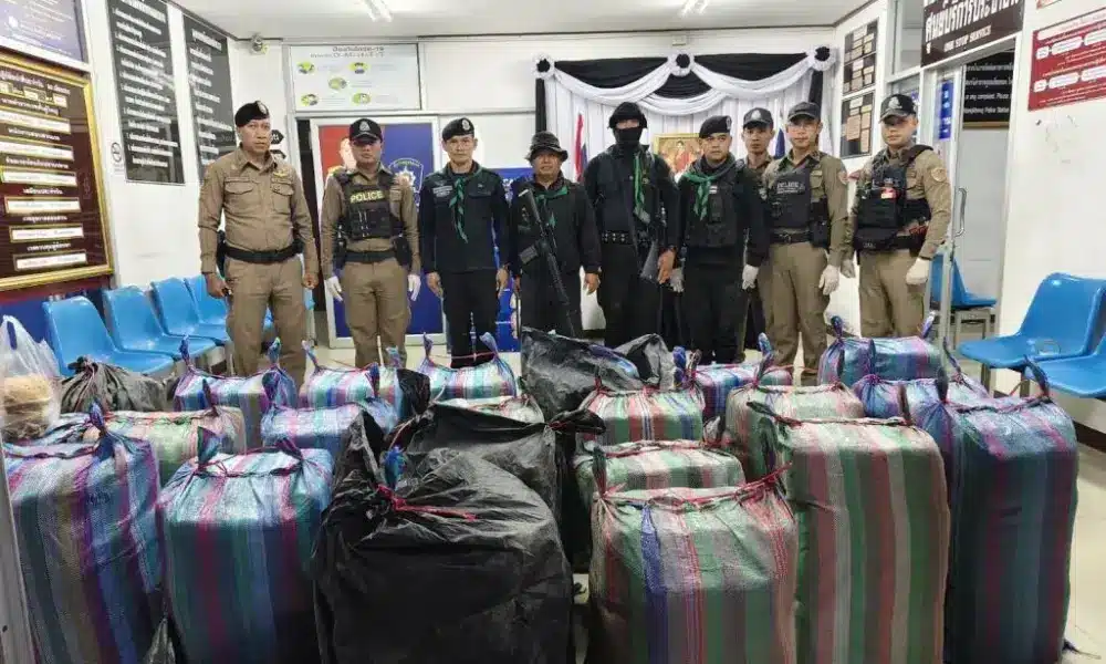 ตำรวจเชียงรายยึดยาบ้าได้ 7 ล้านเม็ด หลังไล่ล่าจับกุมผู้ต้องหา 5 ราย