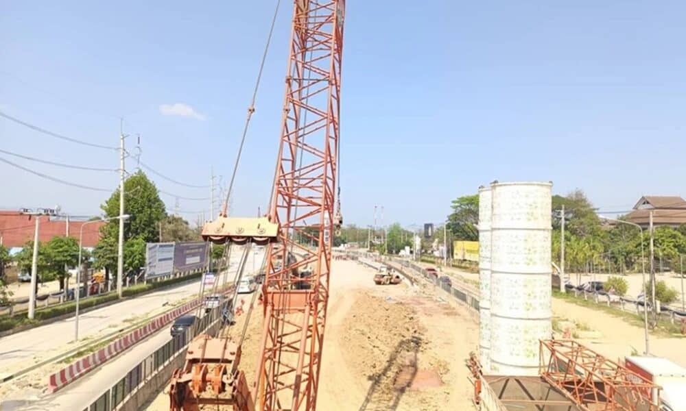 โครงการอุโมงค์ลอดแยกหน้าศูนย์ราชการเชียงรายคืบหน้า 54%, ตั้งเป้าเสร็จปี 2027