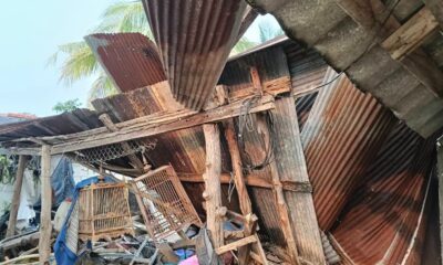 พายุฤดูร้อนถล่มเชียงราย! บ้านเรือนเสียหายกว่า 112 หลัง