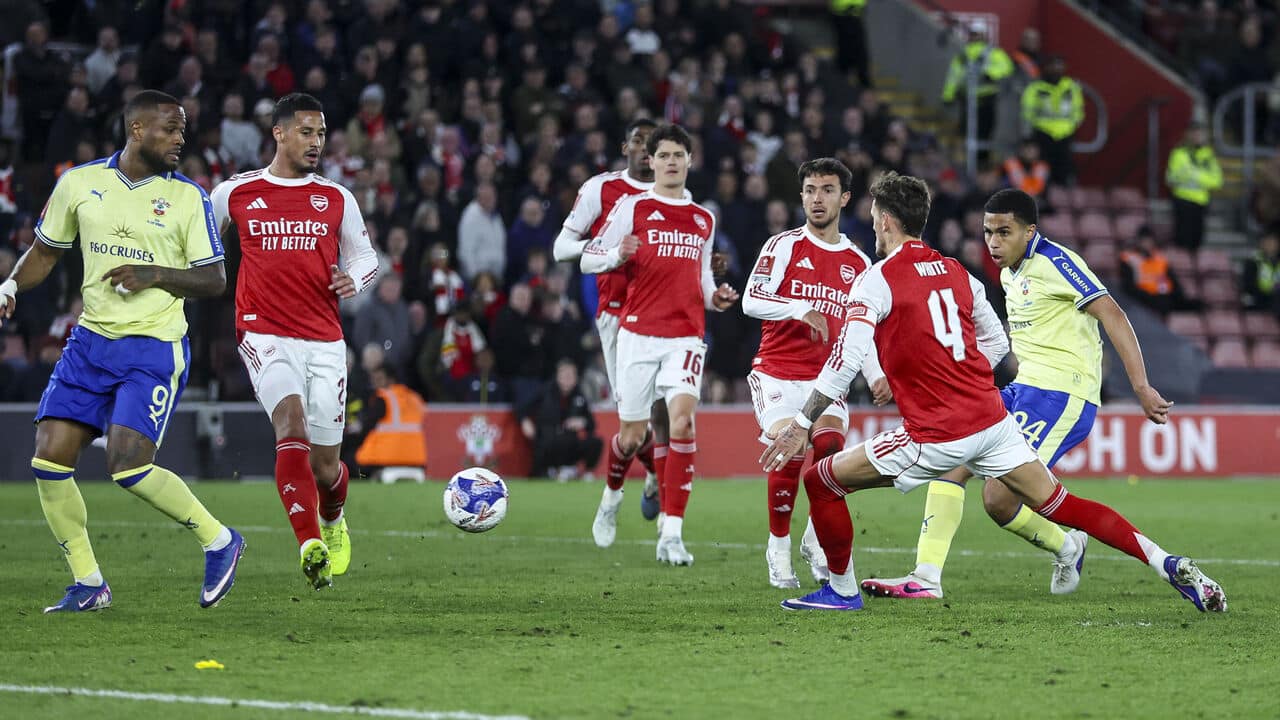 เซาแธมป์ตันพลิกล็อกเอาชนะอาร์เซนอล 2-1 ในศึกเอฟเอคัพ ที่สนามเซนต์แมรีส์