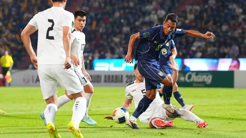 ไทย ชนะ เติร์กเมนิสถาน 2-1 ผ่านเข้ารอบเอเชียนคัพ 2027