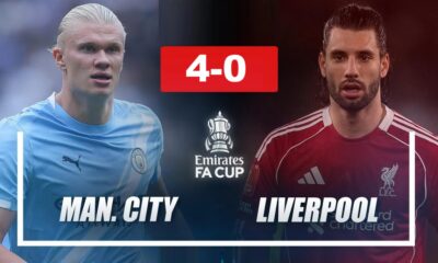 แมนฯ ซิตี้ ถล่ม ลิเวอร์พูล 4-0 ด้วยแฮตทริกของฮาแลนด์!