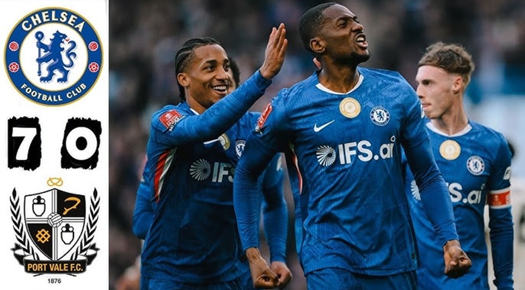 เชลซีถล่มพอร์ท เวล 7-0