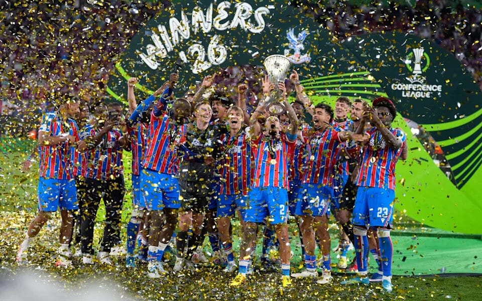 พาเลซผงาดคว้าแชมป์ยุโรป! เฉือนชนะ ราโย 1-0 ครองถ้วยคอนเฟอเรนซ์ลีกสมัยแรก