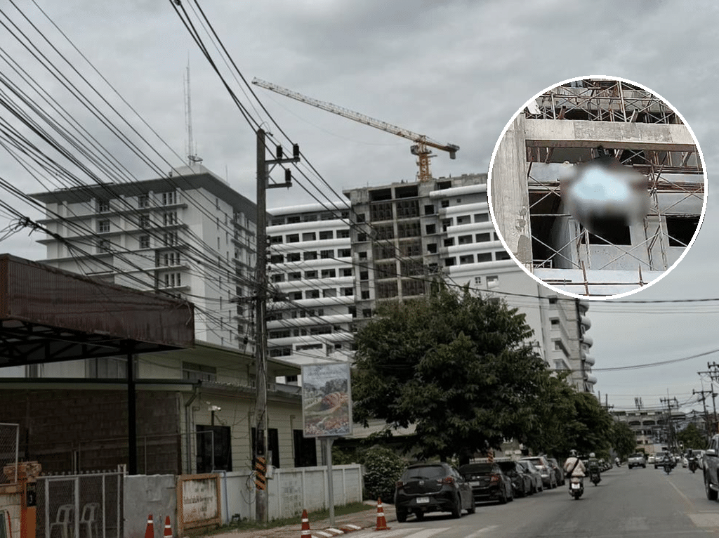 อุบัติเหตุตกจากที่สูงในสถานที่ก่อสร้างโรงพยาบาลเชียงราย ส่งผลให้คนงานเสียชีวิต 1 ราย