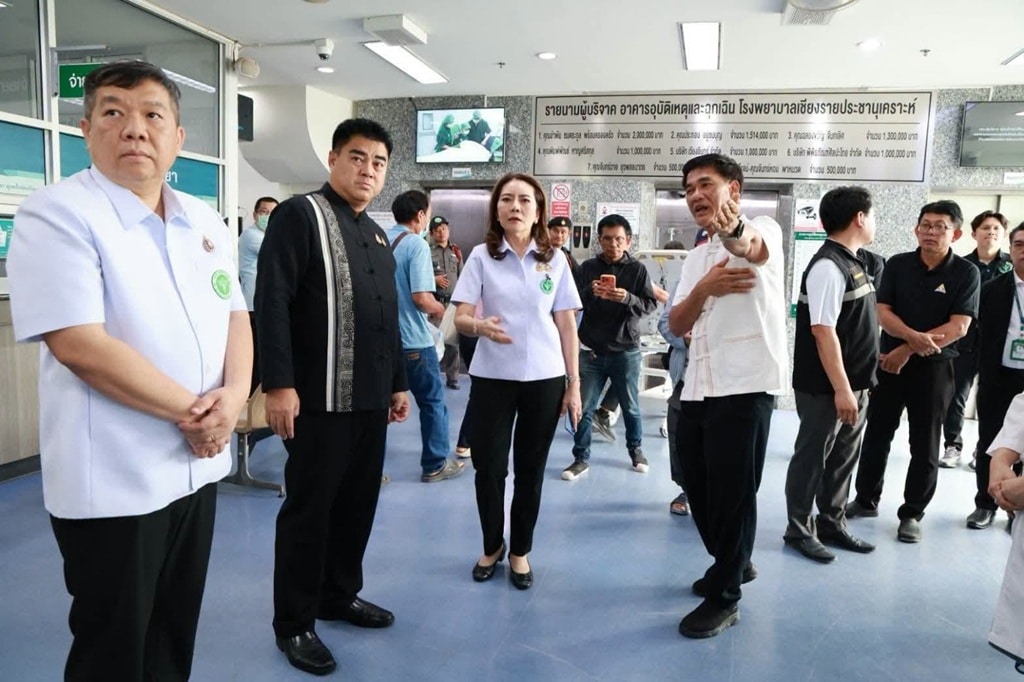 อุบัติเหตุตกจากที่สูงในสถานที่ก่อสร้างโรงพยาบาลเชียงราย ส่งผลให้คนงานเสียชีวิต 1 ราย