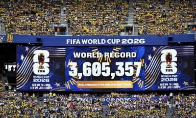 ฟุตบอลโลก 2026 ทำลายสถิติผู้เข้าชมสูงสุดเป็นประวัติการณ์และครองพื้นที่บนโซเชียลมีเดีย
