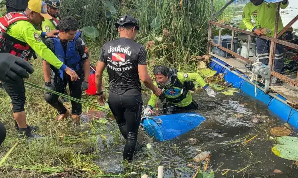 การค้นพบที่น่าตกใจ! ตำรวจพบศพที่ถูกตัดแยกชิ้นส่วนบรรจุอยู่ในถังพลาสติกและฝังอยู่ในคอนกรีต