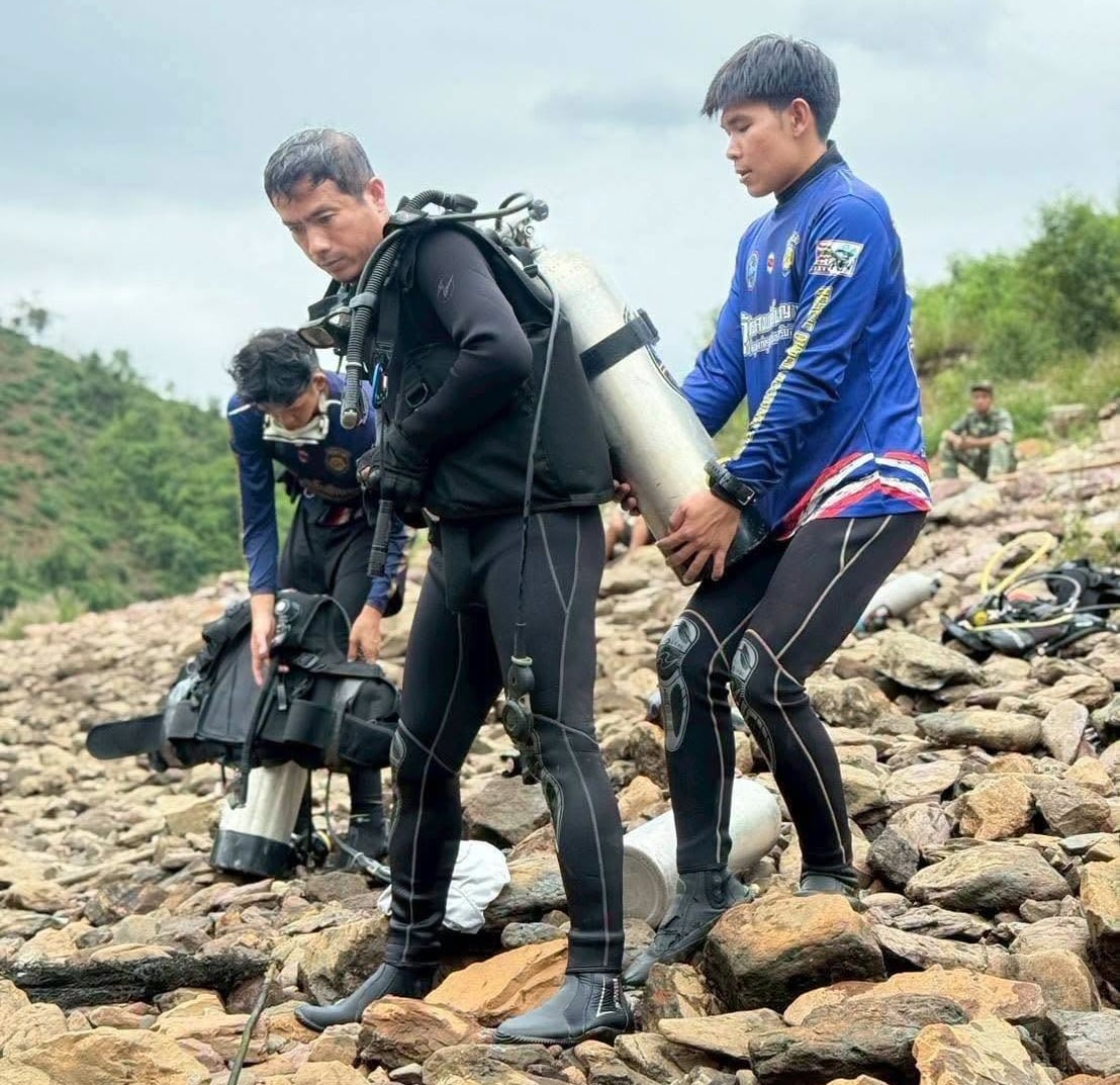 ภารกิจใต้น้ำสิ้นสุดลงแล้ว! ทีมกู้ภัยไทยยุติการค้นหาผู้สูญหายในลาว