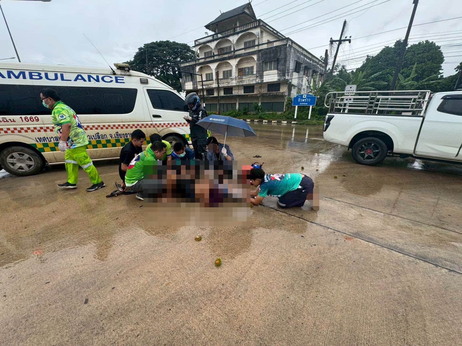 ชาวเมียนมาร์ 2 คนเสียชีวิตในอุบัติเหตุทางหลวงสุดสยองในจังหวัดเชียงราย