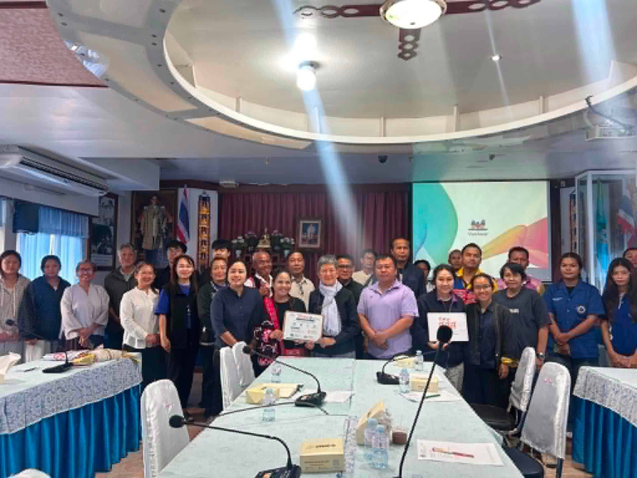 ชุมชนริมแม่น้ำกก จังหวัดเชียงราย ติดตั้งระบบตรวจสอบระดับน้ำ