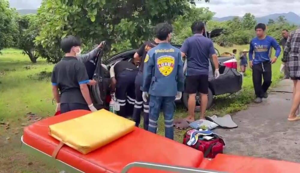 อุบัติเหตุสุดสยอง! อุบัติเหตุชนประสานงาอย่างรุนแรงทำให้มีผู้บาดเจ็บ 6 รายในภาคเหนือของประเทศไทย