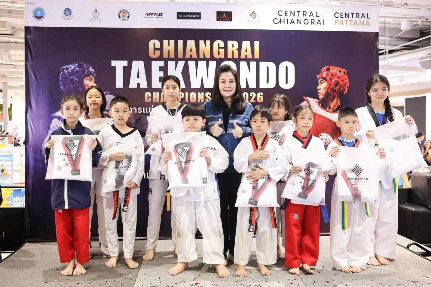 แชมป์ประจำภูมิภาคโชว์ฟอร์มยอดเยี่ยม Chiang Rai Taekwondo Championship 2026