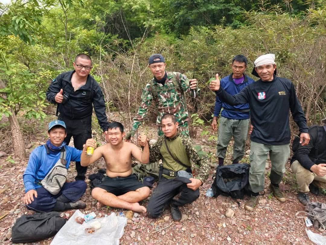 พบแล้ว! ลุงหลานหลงป่าเชียงม่วนรอดชีวิต หลังระดมกำลังค้นหานาน 6 วัน