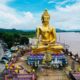 พระพุทธรูป "สามเหลี่ยมทองคำ" ในจังหวัดเชียงราย กำลังอยู่ระหว่างการบูรณะครั้งใหญ่