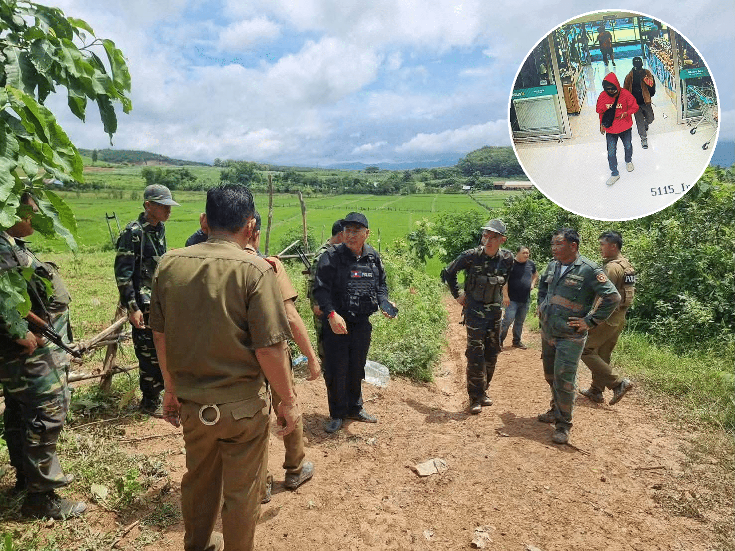 ตำรวจลาวรวบ 2 ผู้ต้องสงสัยคดีปล้นร้านทองโลตัสเชียงพร้อมของกลางอาวุธปืนในแขวงบ่อแก้ว