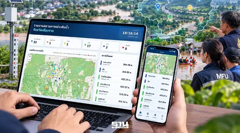 เชียงรายล้ำหน้า! แม่ฟ้าหลวงเปิดตัว "M-Water" ใช้ AI รับมือวิกฤตน้ำท่วม