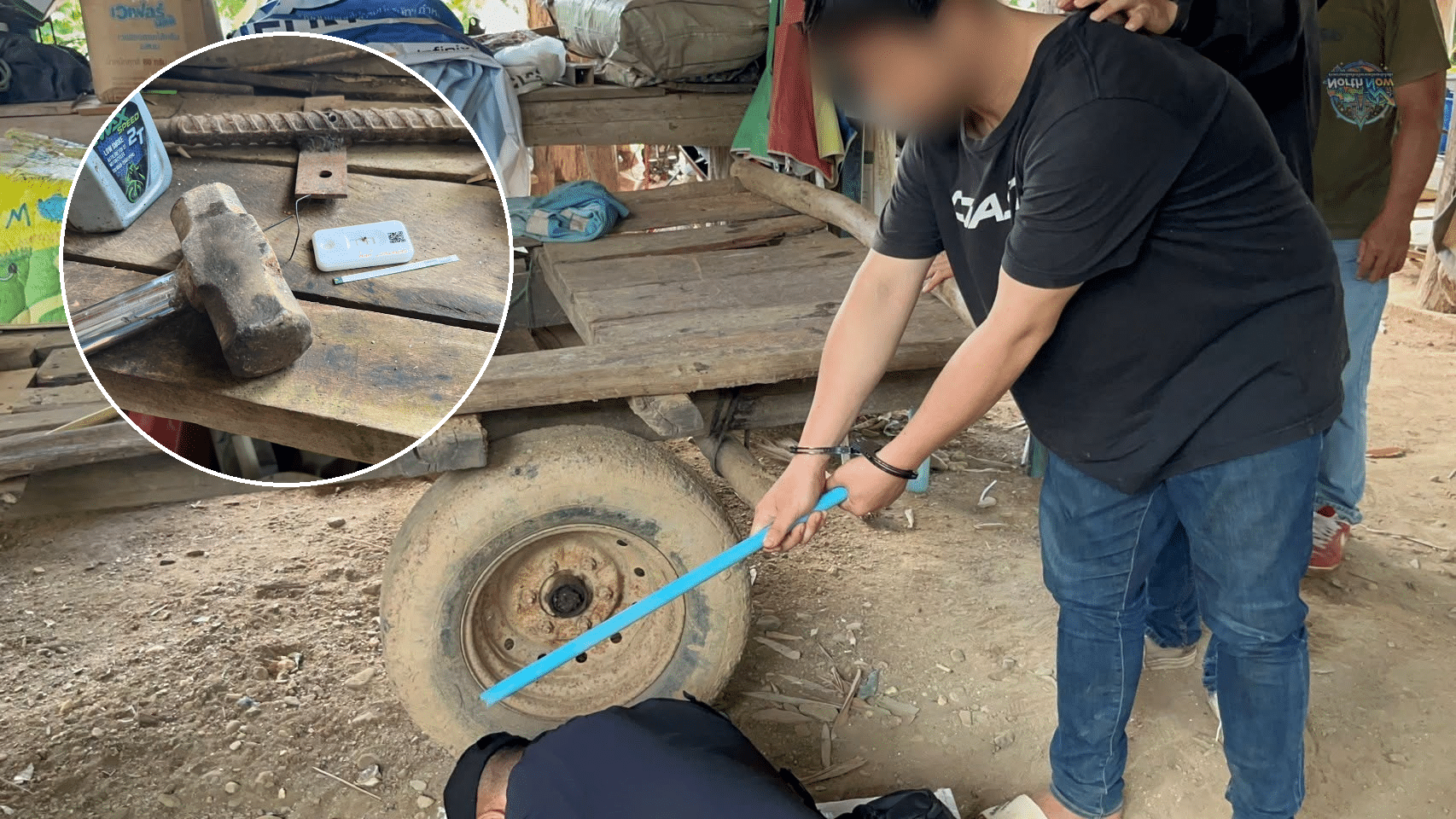 หลานชายถูกจับกุมหลังก่อเหตุฆ่าลุงอย่างโหดเหี้ยมด้วยค้อนปอนด์
