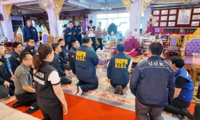 ตำรวจบุกเข้าตรวจค้นวัดแห่งหนึ่งในจังหวัดเชียงราย และจับกุมชาวจีนที่อินเตอร์โพลต้องการตัว