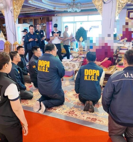 ตำรวจบุกเข้าตรวจค้นวัดแห่งหนึ่งในจังหวัดเชียงราย และจับกุมชาวจีนที่อินเตอร์โพลต้องการตัว