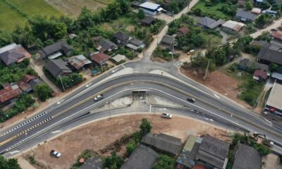 จังหวัดเชียงรายได้เปิดอุโมงค์ลอดใต้ถนนบนทางหลวงหมายเลข 1152 แล้ว