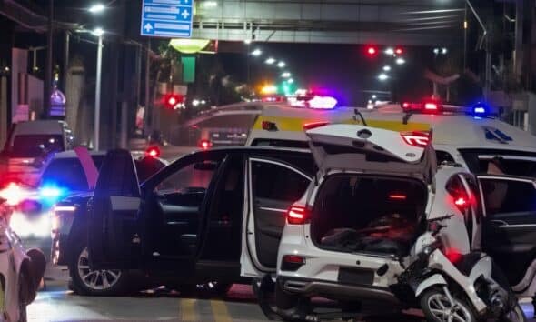 ระทึก! SUV พุ่งชนยับแยกโพธิสาร พัทยา บาดเจ็บ 7 ราย