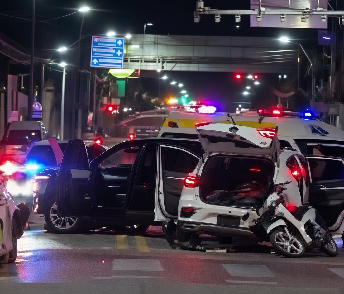 ระทึก! SUV พุ่งชนยับแยกโพธิสาร พัทยา บาดเจ็บ 7 ราย