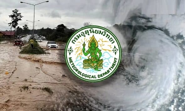 กรมอุตุนิยมวิทยาเตือนว่าจะมีฝนตกหนักต่อเนื่อง 8 วัน ซึ่งอาจทำให้เกิดน้ำท่วมและดินถล่มได้