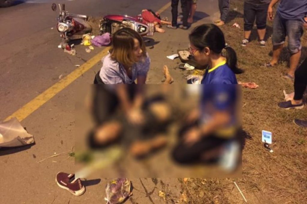 Man killed wife injured hit and run Chiang Mai