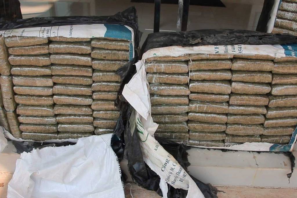 Over 500kg of Compressed Marijuana Seized in Northeaster Thailand