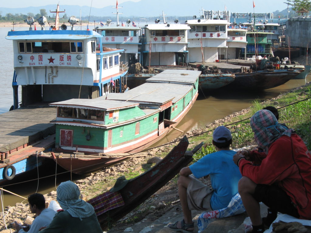 mekong cargo ships china dam