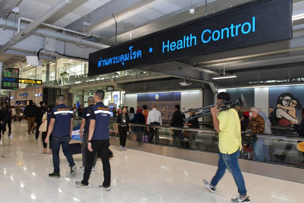 thermal screening procedures for travellers arriving from China at Suvarnabhumi airport 1