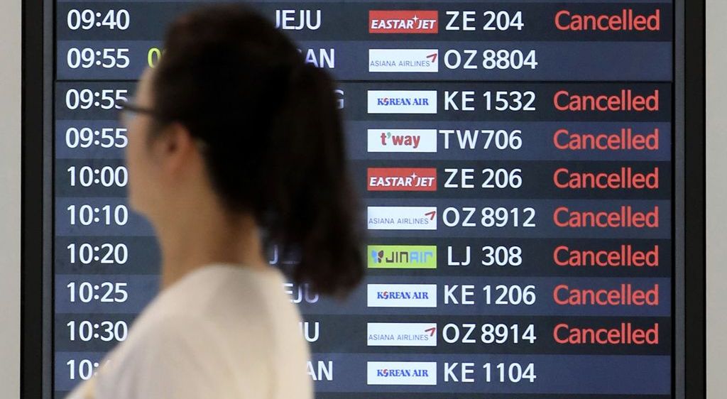 South Korea cancels Thai flights