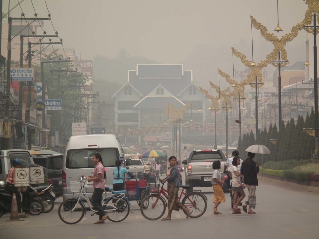 Air Quality Levels in Northern Thailand at Unsafe Levels